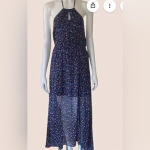 Abercrombie Blue Halter maxi Dress small